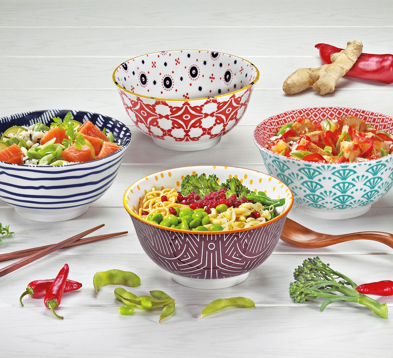 107876_Krásná barevná porcelánová miska na ramen polévku 850 ml AMICI od CILIO (12)